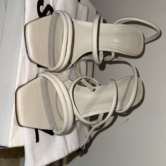 SOLD Schutz white strappy heels - Picture 6 of 8